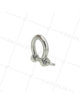 MANILLE LYRE INOX MARIN 316 POUR CORDE DE 24 MM CHARGE 950 KG • Caujolle