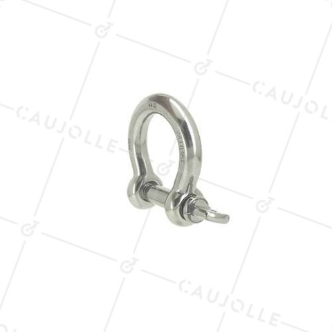 MANILLE LYRE INOX MARIN 316 POUR CORDE DE 24 MM CHARGE 950 KG • Caujolle