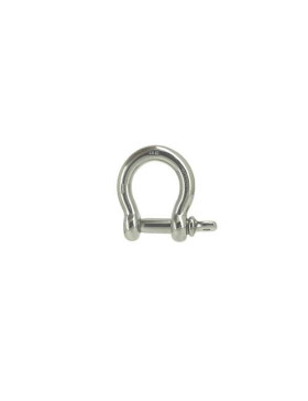Manille lyre en inox avec axe traversant de 12 mm de diamètre