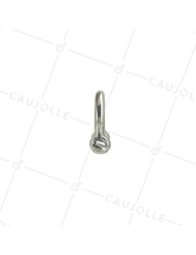 Manille lyre en inox avec axe traversant de 12 mm de diamètre