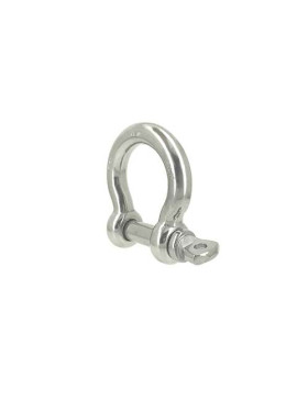 Manille lyre en inox avec axe traversant de 16 mm de diamètre