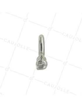 Manille lyre en inox avec axe traversant de 16 mm de diamètre