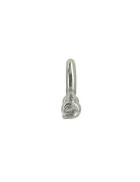 Manille lyre en inox avec axe traversant de 16 mm de diamètre