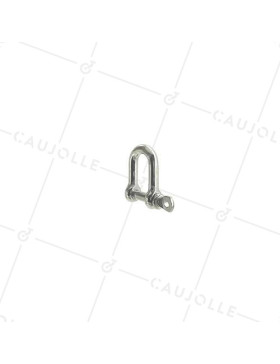 MANILLE DROITE INOX MARIN 316 POUR CÂBLE OU CORDE DE 8 MM CHARGE 100 KG • Caujolle