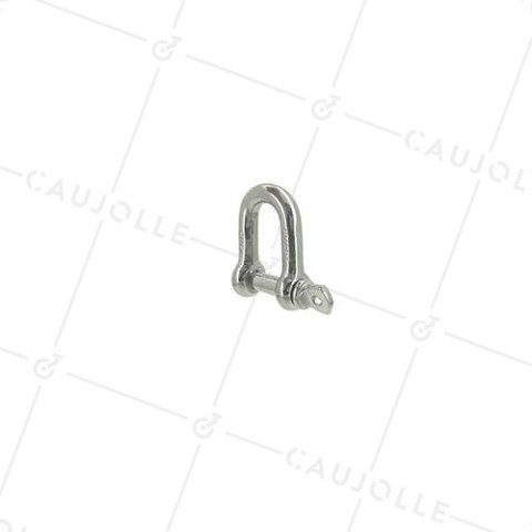 MANILLE DROITE INOX MARIN 316 POUR CÂBLE OU CORDE DE 12 MM CHARGE 210 KG • Caujolle