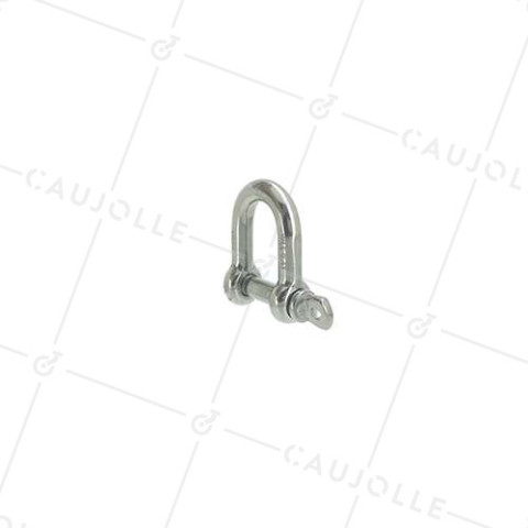 MANILLE DROITE EN INOX MARIN 316 POUR CÂBLE OU CORDE DE 16 MM CHARGE 400 KG • Caujolle