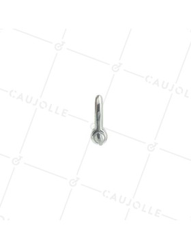 Manille droite en inox avec axe traversant de 8 mm de diamètre