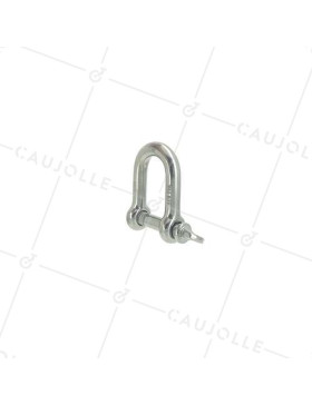 MANILLE DROITE INOX MARIN 316  POUR CÂBLE OU CORDE DE 20 MM CHARGE 700 KG • Caujolle