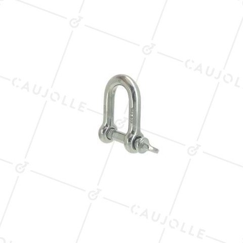 MANILLE DROITE INOX MARIN 316  POUR CÂBLE OU CORDE DE 20 MM CHARGE 700 KG • Caujolle