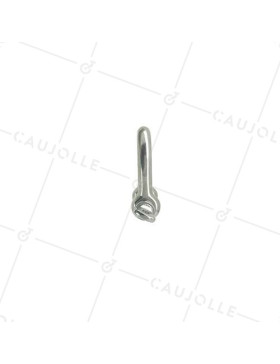 Manille droite en inox avec axe traversant de 10 mm de diamètre