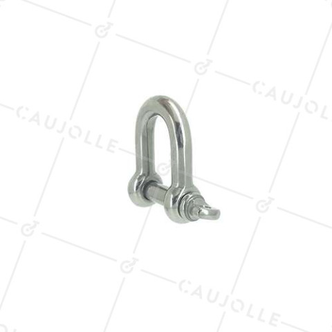 MANILLE DROITE INOX MARIN 316 POUR CÂBLE OU CORDE DE 22 MM CHARGE 950 KG • Caujolle