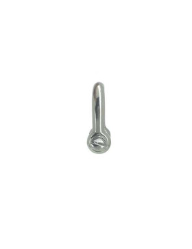 Manille droite en inox avec axe traversant de 12 mm de diamètre