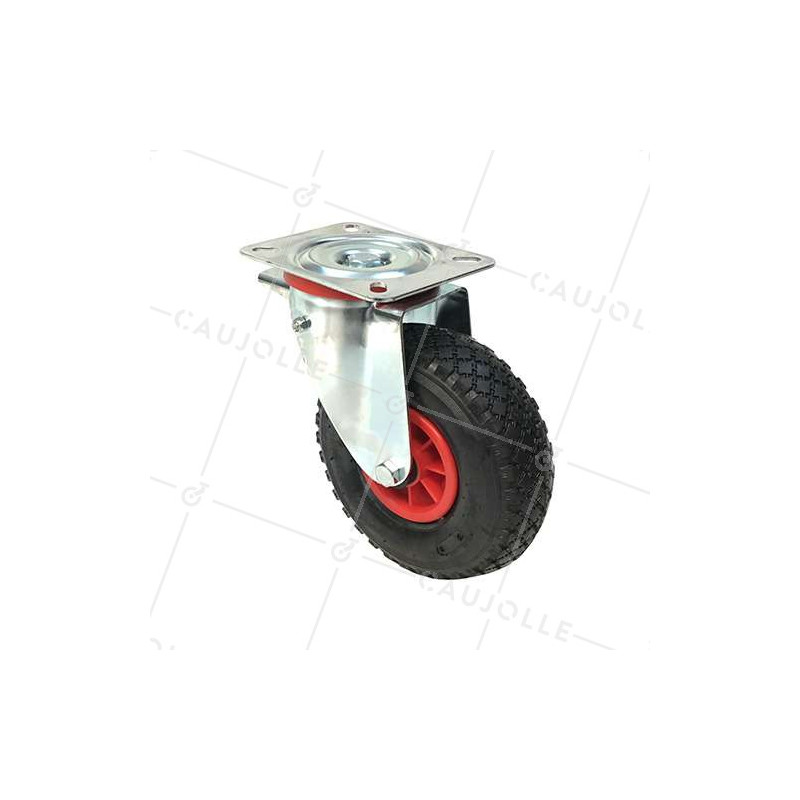 PNEUMATIC SWIVEL WHEEL 260 MM DIAMETER