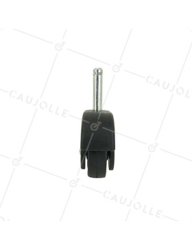 FURNITURE SWIVEL CASTOR WHEEL WITH SMOOTH SPINDLE S47 50 MM DIAMETER 