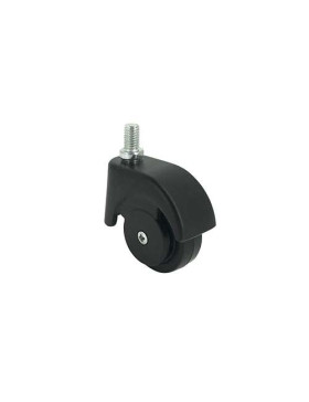 FURNITURE SWIVEL CASTOR WHEEL WITH THREADED ROD S47 50 MM DIAMETER 
