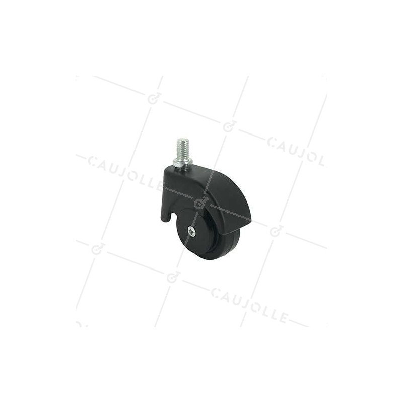 FURNITURE SWIVEL CASTOR WHEEL WITH THREADED ROD S47 50 MM DIAMETER 