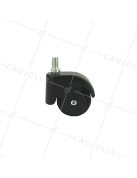 FURNITURE SWIVEL CASTOR WHEEL WITH THREADED ROD S47 50 MM DIAMETER 