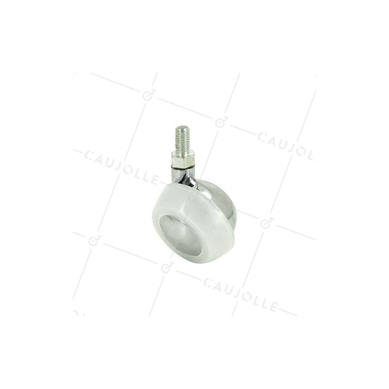 SWIVEL FURNITURE CASTOR WITH THREADED STEM S44 DIAMETER 42 