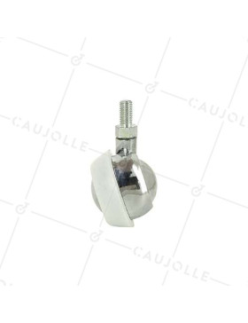 SWIVEL FURNITURE CASTOR WITH THREADED STEM S44 DIAMETER 42 