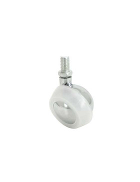 SWIVEL FURNITURE CASTOR WITH THREADED STEM S44 DIAMETER 42 