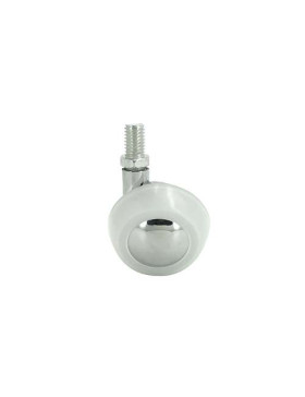 SWIVEL FURNITURE CASTOR WITH THREADED STEM S44 DIAMETER 42 