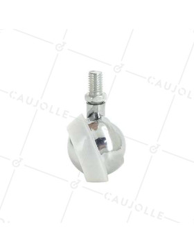 SWIVEL FURNITURE CASTOR WITH THREADED STEM S44 DIAMETER 42 