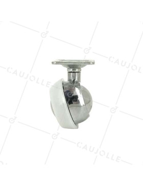 SWIVEL FURNITURE CASTOR WITH THREADED STEM S44 DIAMETER 42 