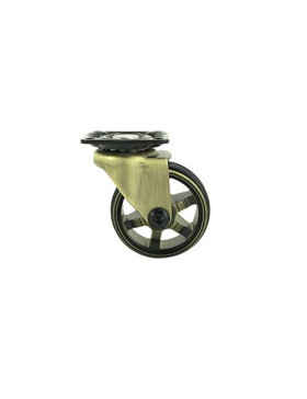 Castor RETRO DESIGN IN GOLD ALUMINUM DIAMETER 50 MM LOAD 30KG - GOLDSTYL50P