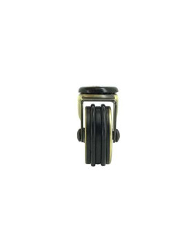 Castor RETRO DESIGN WITH Bolt hole IN GOLD ALUMINUM DIAMETER 50 MM LOAD 30KG WITH 10 MM FIXING - GOLDSTYL50O