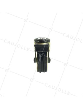 Castor RETRO DESIGN WITH Bolt hole GOLDEN ALUMINUM BRAKE 50 MM DIAMETER 30KG LOAD WITH 10 MM FIXING - GOLDSTYL50OAF