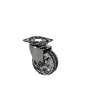 Castor DESIGN IN BLACK MIRROR ALUMINUM DIAMETER 50 MM LOAD 30KG - BLACKNICKEL 50P