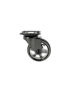 Castor DESIGN IN BLACK MIRROR ALUMINUM DIAMETER 50 MM LOAD 30KG - BLACKNICKEL 50P