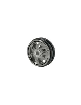 Wheel BLACK SHINY ALUMINUM DESIGN DIAMETER 50 MM LOAD 35KG - BLACKNICKEL 50