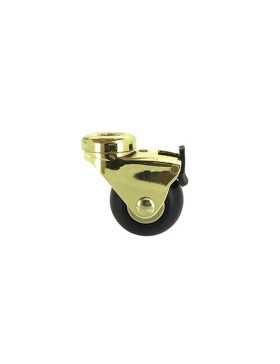 ROULETTE RÉTRO D’AMEUBLEMENT PIVOTANTE À PLATINE À FREIN DIAMÈTRE 50 MM - S23PBL LARGE