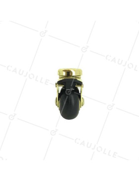 ROULETTE RÉTRO D’AMEUBLEMENT PIVOTANTE À PLATINE À FREIN DIAMÈTRE 50 MM - S23PBL LARGE