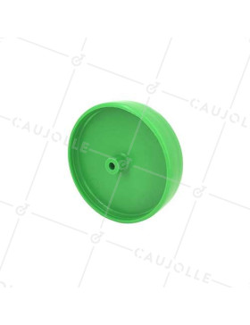 ROUE VERTE EN POLYPROPYLÈNE DIAMÈTRE 140 MM CHARGE 20 KG