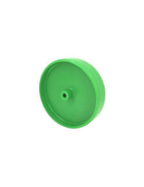 Roue verte en polypropylène monobloc diamètre 140 mm