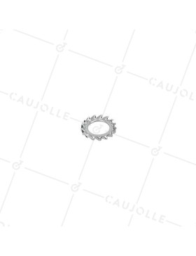 RONDELLE ÉVENTAIL ANTI DESSERRAGE EN ACIER DE 10 MM INTERIEUR 18 MM EXTERIEUR 1,3 MM EPAISSEUR - RDL10EVENTAIL • Caujolle