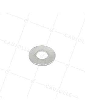 RONDELLE EN ACIER ZINGUÉ DE 25 MM INTERIEUR 45 MM EXTERIEUR 3,7 MM EPAISSEUR - RDL25 • Caujolle