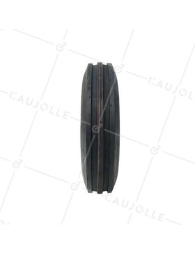 ROUE GONFLÉE RENFORCÉE ANTI BOUE JANTE TÔLE DIAMÈTRE 410 MM CHARGE 300KG AXE 25 MM BILLES - S2600B25 4PR 3 BANDES