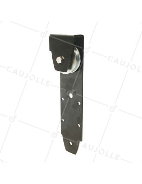 SQUARE GROOVE MOUNTING FOR SUSPENDED DOOR DIAMETER 80 MM FOR 10 MM RAIL MAX LOAD 300 KG • Caujolle