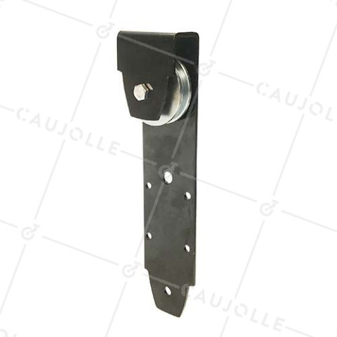 SQUARE GROOVE MOUNTING FOR SUSPENDED DOOR DIAMETER 80 MM FOR 10 MM RAIL MAX LOAD 300 KG • Caujolle