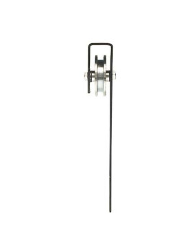 SQUARE GROOVE MOUNTING FOR SUSPENDED DOOR DIAMETER 80 MM FOR 10 MM RAIL MAX LOAD 300 KG
