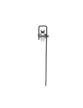 SQUARE GROOVE MOUNTING FOR SUSPENDED DOOR DIAMETER 60 MM FOR 10 MM RAIL MAX LOAD 250 KG