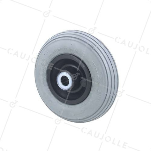 ROUE PREMIUM GONFLÉE NON TACHANTE POUR CHARIOT DIAMÈTRE 200 MM CHARGE 80KG AXE 20 MM ROULEAUX - S3000PR20 • Caujolle