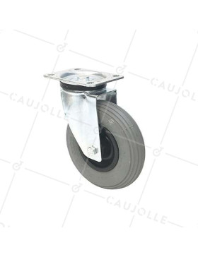 PNEUMATIC SWIVEL WHEEL 200 MM DIAMETER • Caujolle