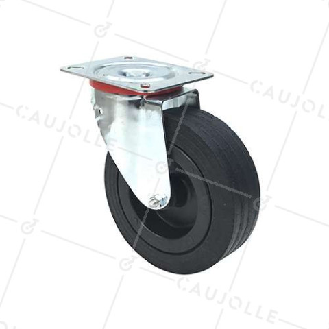 PNEUMATIC SWIVEL WHEEL 260 MM DIAMETER • Caujolle