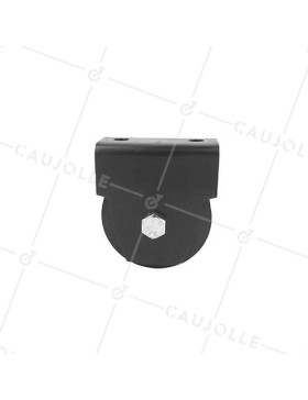 SQUARE GROOVE MOUNTING FOR SUSPENDED DOOR DIAMETER 80 MM FOR 10 MM RAIL MAX LOAD 300 KG