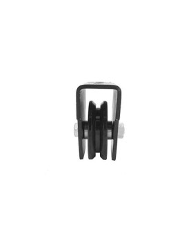 SQUARE GROOVE MOUNTING FOR SUSPENDED DOOR DIAMETER 80 MM FOR 10 MM RAIL MAX LOAD 300 KG