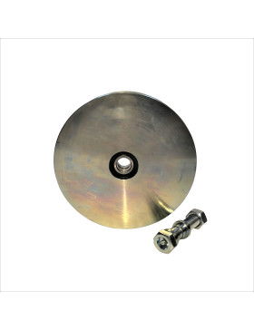 WIDE DOOR/GATE ROLLER WHEEL WITH SQUARE GROOVE 160 MM DIAMETER FOR 21 MM SQUARE RAIL 600 KG MAX LOAD 16 MM BORE
